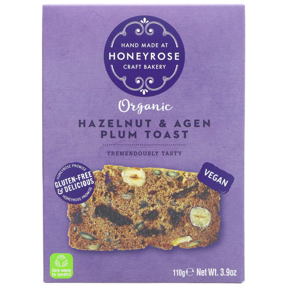 A purple cardboard box of toast crackers
