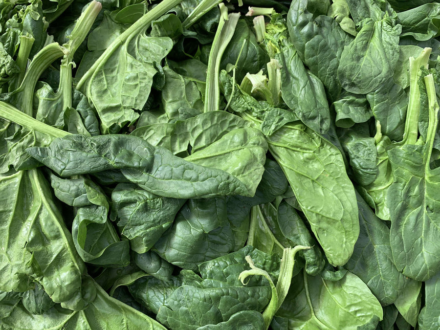 A photo of organic spinach