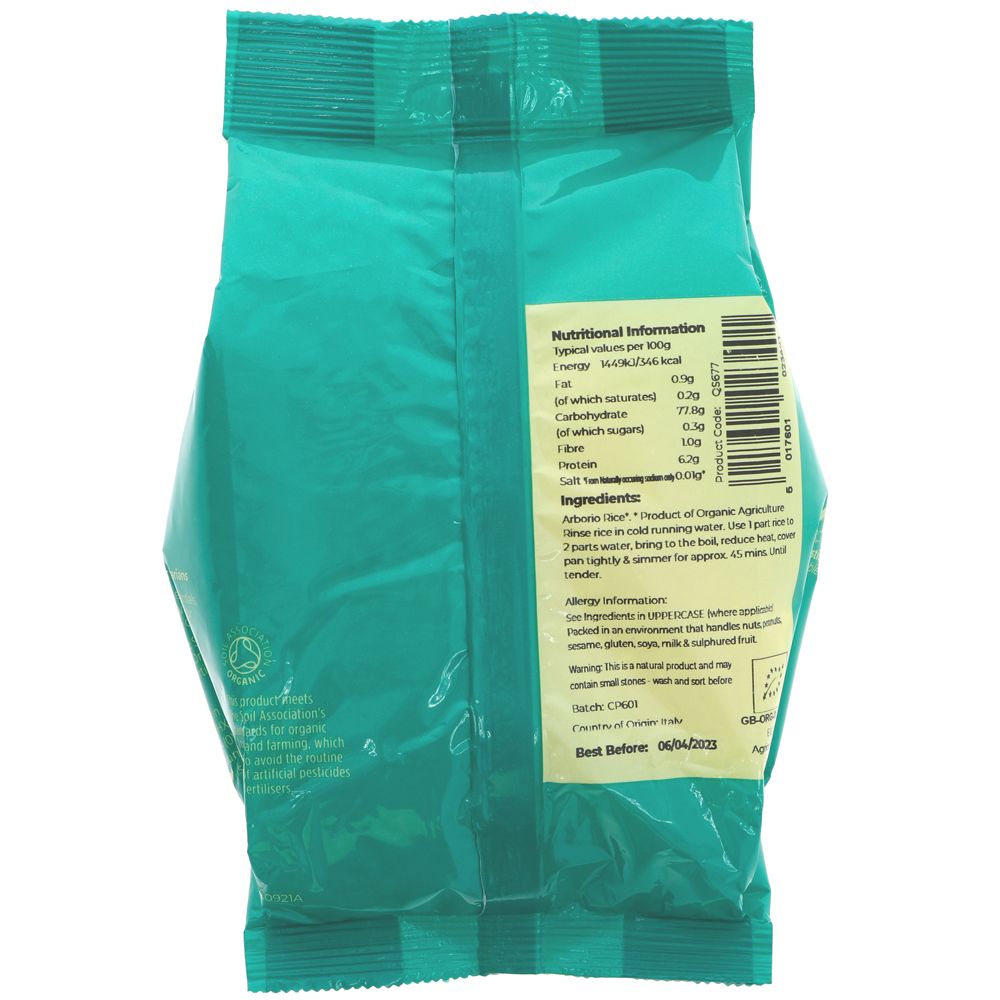 Rice, Arborio Rice 500g Grow Wild