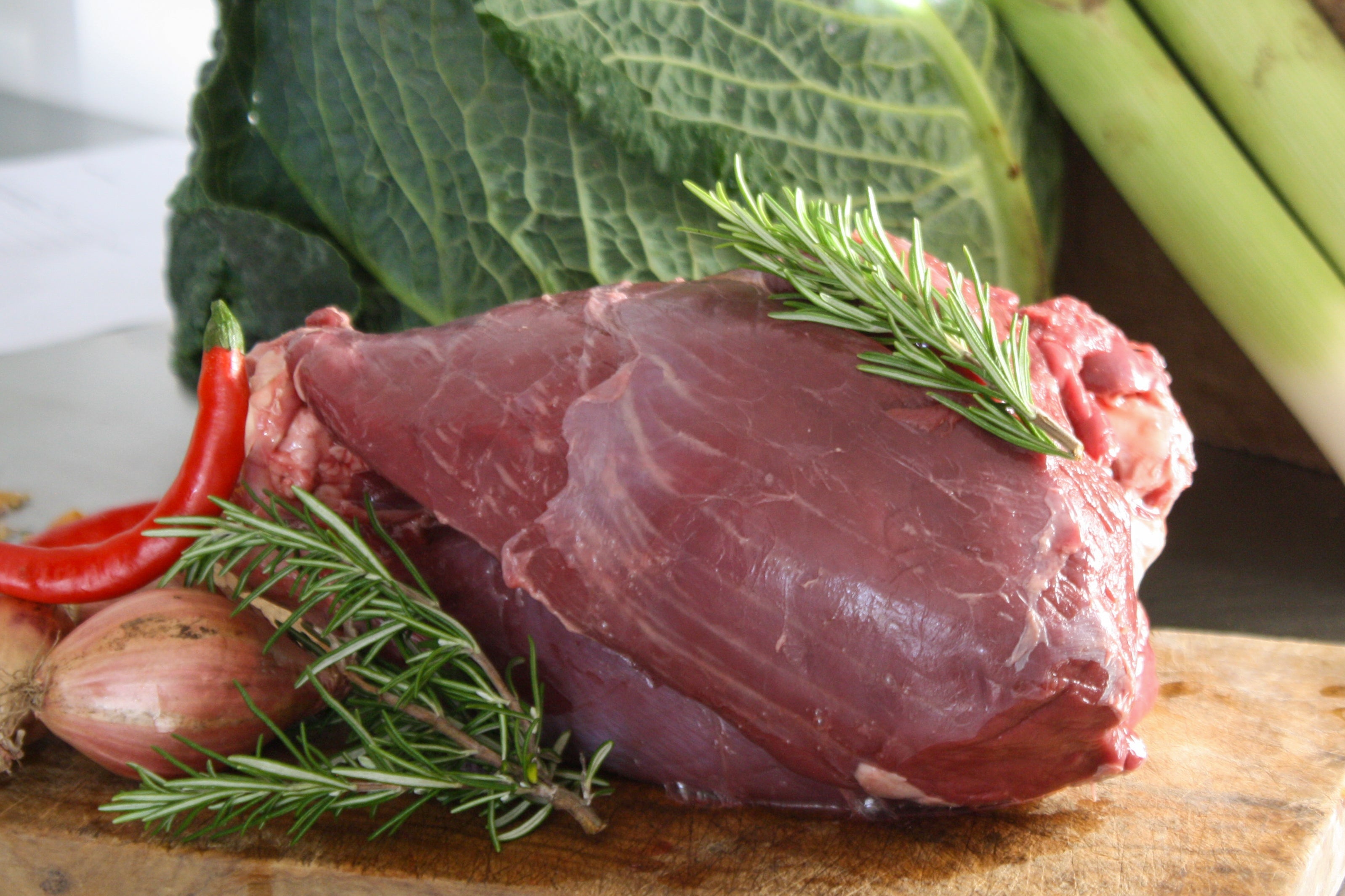 Christmas Venison, Local Fallow Deer Haunch Joint Bone in, approx 2kg ...