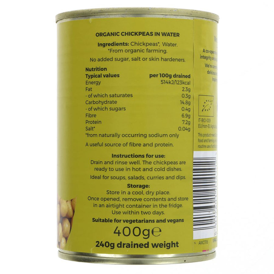 Chickpeas, can 400g